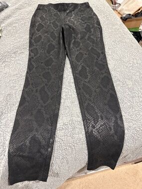 INC International Concepts Black Snake-Print Leggings